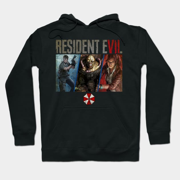 Resident Evil Vintage Hoodie by Girladies Artshop